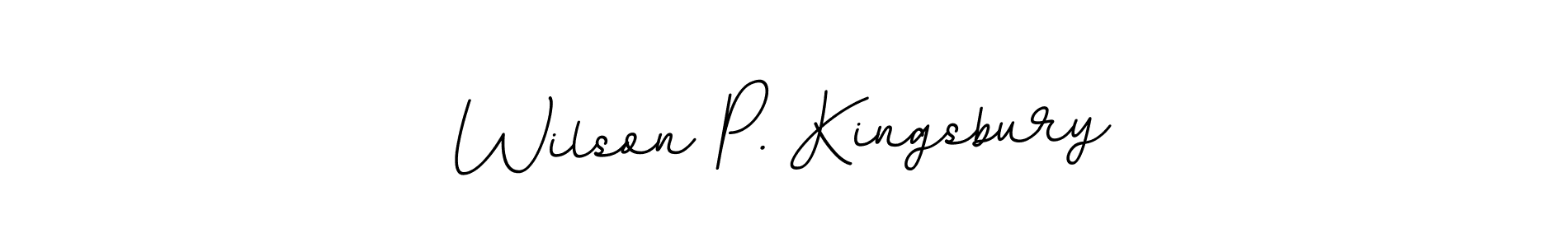 Design your own signature with our free online signature maker. With this signature software, you can create a handwritten (BallpointsItalic-DORy9) signature for name Wilson P. Kingsbury. Wilson P. Kingsbury signature style 11 images and pictures png