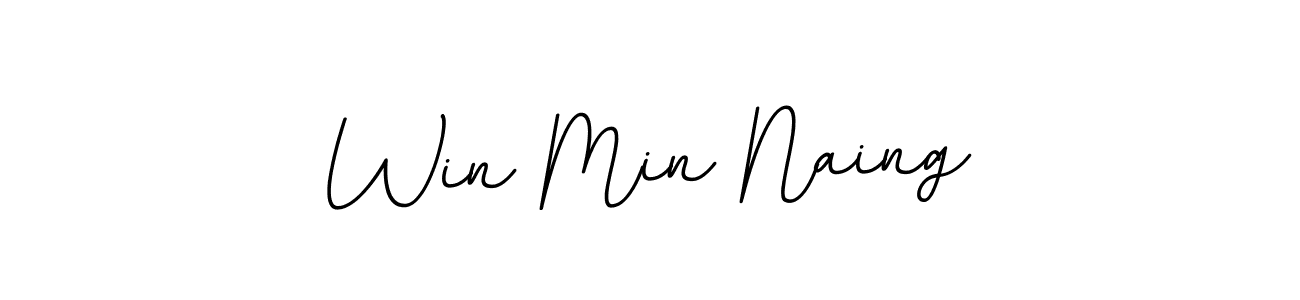 The best way (BallpointsItalic-DORy9) to make a short signature is to pick only two or three words in your name. The name Win Min Naing include a total of six letters. For converting this name. Win Min Naing signature style 11 images and pictures png