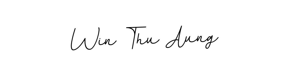 Also we have Win Thu Aung name is the best signature style. Create professional handwritten signature collection using BallpointsItalic-DORy9 autograph style. Win Thu Aung signature style 11 images and pictures png