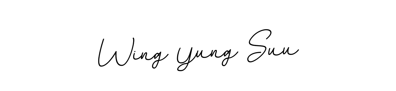 Create a beautiful signature design for name Wing Yung Suu. With this signature (BallpointsItalic-DORy9) fonts, you can make a handwritten signature for free. Wing Yung Suu signature style 11 images and pictures png