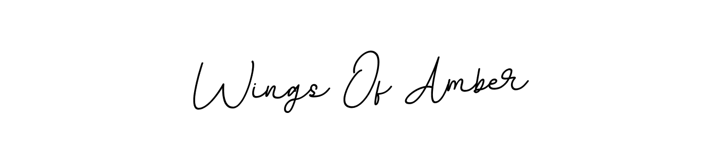 How to Draw Wings Of Amber signature style? BallpointsItalic-DORy9 is a latest design signature styles for name Wings Of Amber. Wings Of Amber signature style 11 images and pictures png