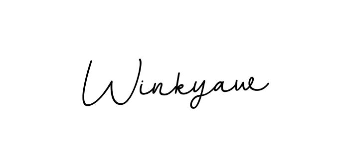 The best way (BallpointsItalic-DORy9) to make a short signature is to pick only two or three words in your name. The name Winkyaw include a total of six letters. For converting this name. Winkyaw signature style 11 images and pictures png