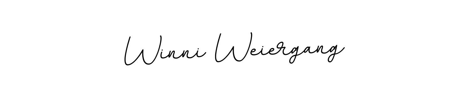 You should practise on your own different ways (BallpointsItalic-DORy9) to write your name (Winni Weiergang) in signature. don't let someone else do it for you. Winni Weiergang signature style 11 images and pictures png