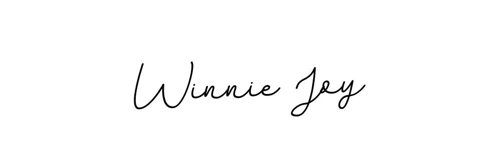 Winnie Joy stylish signature style. Best Handwritten Sign (BallpointsItalic-DORy9) for my name. Handwritten Signature Collection Ideas for my name Winnie Joy. Winnie Joy signature style 11 images and pictures png