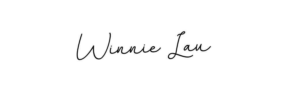 You should practise on your own different ways (BallpointsItalic-DORy9) to write your name (Winnie Lau) in signature. don't let someone else do it for you. Winnie Lau signature style 11 images and pictures png