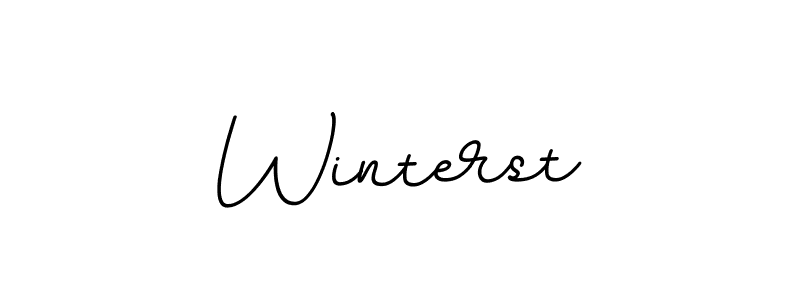 Use a signature maker to create a handwritten signature online. With this signature software, you can design (BallpointsItalic-DORy9) your own signature for name Winterst. Winterst signature style 11 images and pictures png