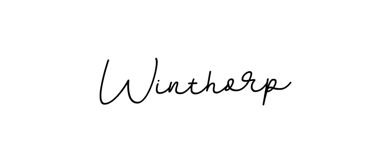 How to make Winthorp name signature. Use BallpointsItalic-DORy9 style for creating short signs online. This is the latest handwritten sign. Winthorp signature style 11 images and pictures png