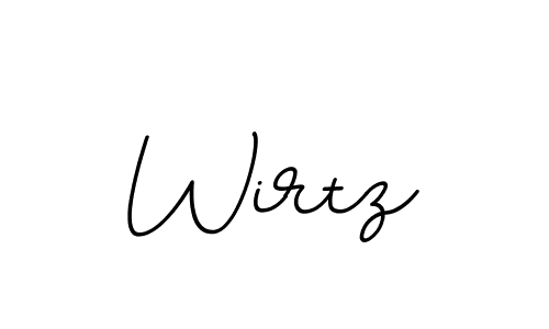 How to make Wirtz name signature. Use BallpointsItalic-DORy9 style for creating short signs online. This is the latest handwritten sign. Wirtz signature style 11 images and pictures png