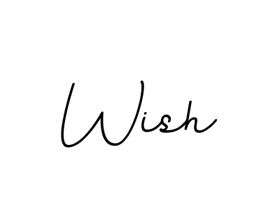 Make a beautiful signature design for name Wish. With this signature (BallpointsItalic-DORy9) style, you can create a handwritten signature for free. Wish signature style 11 images and pictures png