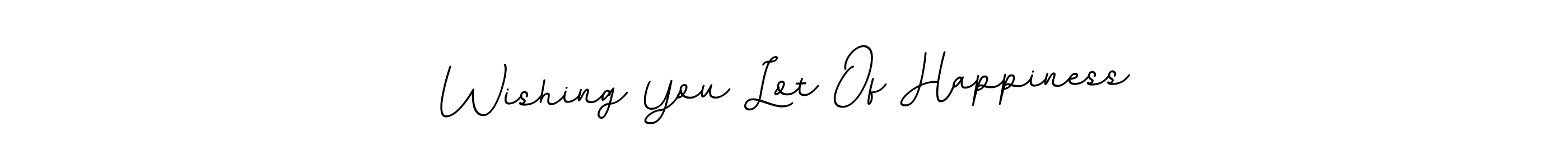 BallpointsItalic-DORy9 is a professional signature style that is perfect for those who want to add a touch of class to their signature. It is also a great choice for those who want to make their signature more unique. Get Wishing You Lot Of Happiness name to fancy signature for free. Wishing You Lot Of Happiness signature style 11 images and pictures png