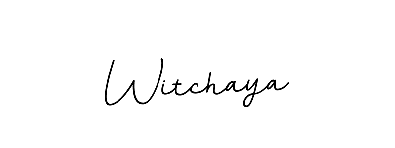 Witchaya stylish signature style. Best Handwritten Sign (BallpointsItalic-DORy9) for my name. Handwritten Signature Collection Ideas for my name Witchaya. Witchaya signature style 11 images and pictures png