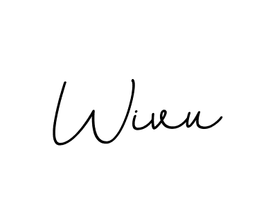 You should practise on your own different ways (BallpointsItalic-DORy9) to write your name (Wivu) in signature. don't let someone else do it for you. Wivu signature style 11 images and pictures png