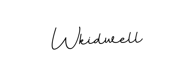 You should practise on your own different ways (BallpointsItalic-DORy9) to write your name (Wkidwell) in signature. don't let someone else do it for you. Wkidwell signature style 11 images and pictures png