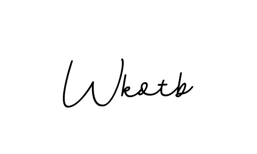 The best way (BallpointsItalic-DORy9) to make a short signature is to pick only two or three words in your name. The name Wkotb include a total of six letters. For converting this name. Wkotb signature style 11 images and pictures png