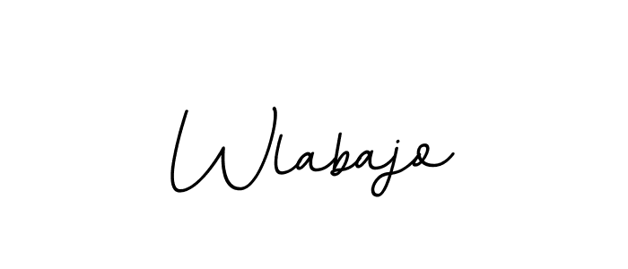 Design your own signature with our free online signature maker. With this signature software, you can create a handwritten (BallpointsItalic-DORy9) signature for name Wlabajo. Wlabajo signature style 11 images and pictures png