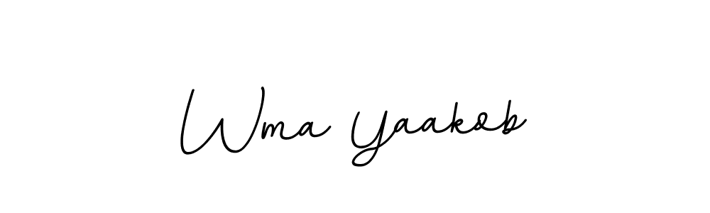 BallpointsItalic-DORy9 is a professional signature style that is perfect for those who want to add a touch of class to their signature. It is also a great choice for those who want to make their signature more unique. Get Wma Yaakob name to fancy signature for free. Wma Yaakob signature style 11 images and pictures png