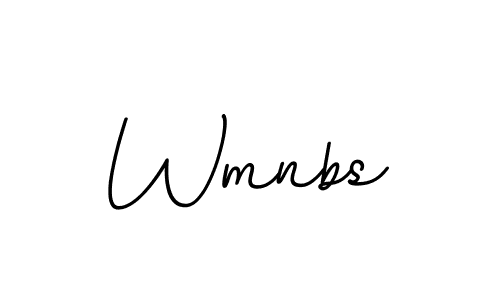 How to make Wmnbs name signature. Use BallpointsItalic-DORy9 style for creating short signs online. This is the latest handwritten sign. Wmnbs signature style 11 images and pictures png