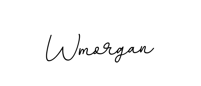 How to make Wmorgan name signature. Use BallpointsItalic-DORy9 style for creating short signs online. This is the latest handwritten sign. Wmorgan signature style 11 images and pictures png