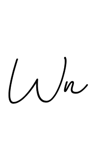 Wn stylish signature style. Best Handwritten Sign (BallpointsItalic-DORy9) for my name. Handwritten Signature Collection Ideas for my name Wn. Wn signature style 11 images and pictures png