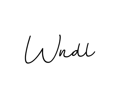 Make a beautiful signature design for name Wndl. With this signature (BallpointsItalic-DORy9) style, you can create a handwritten signature for free. Wndl signature style 11 images and pictures png