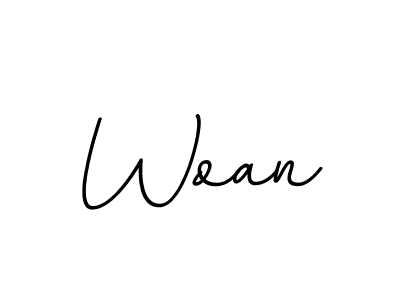 Create a beautiful signature design for name Woan. With this signature (BallpointsItalic-DORy9) fonts, you can make a handwritten signature for free. Woan signature style 11 images and pictures png