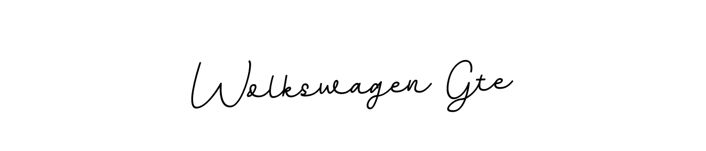 Make a beautiful signature design for name Wolkswagen Gte. With this signature (BallpointsItalic-DORy9) style, you can create a handwritten signature for free. Wolkswagen Gte signature style 11 images and pictures png