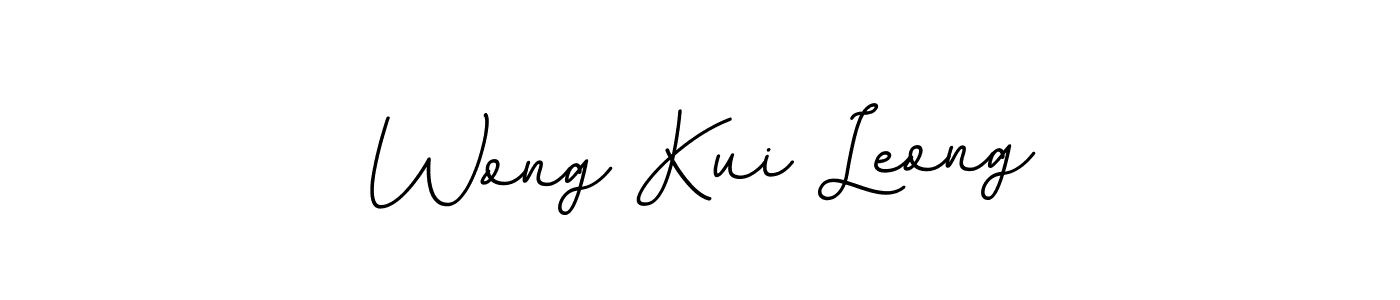 The best way (BallpointsItalic-DORy9) to make a short signature is to pick only two or three words in your name. The name Wong Kui Leong include a total of six letters. For converting this name. Wong Kui Leong signature style 11 images and pictures png