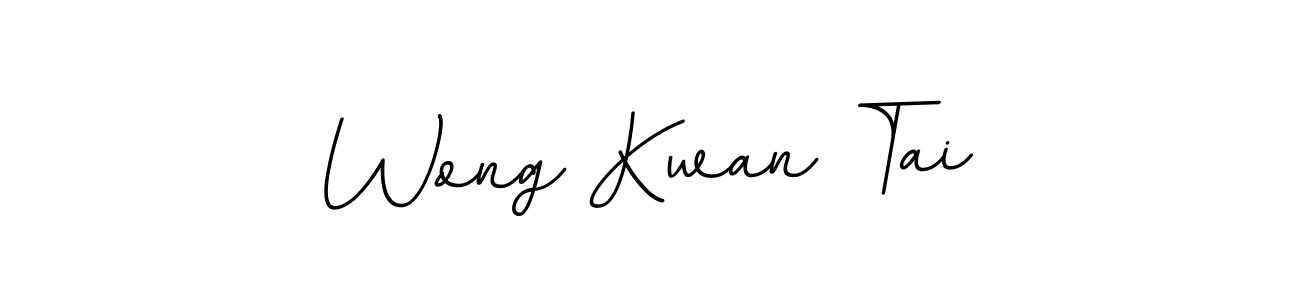 You should practise on your own different ways (BallpointsItalic-DORy9) to write your name (Wong Kwan Tai) in signature. don't let someone else do it for you. Wong Kwan Tai signature style 11 images and pictures png