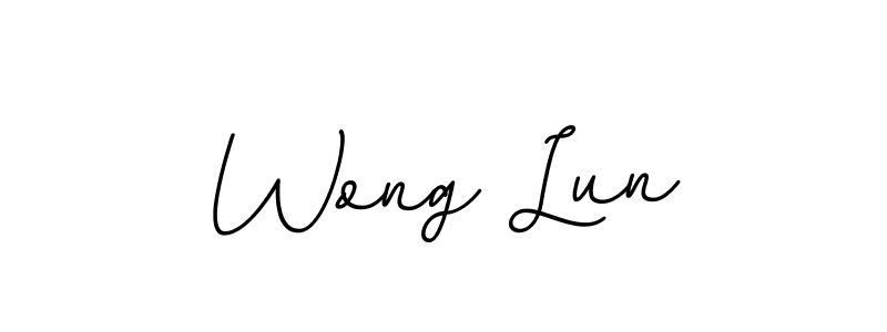 Create a beautiful signature design for name Wong Lun. With this signature (BallpointsItalic-DORy9) fonts, you can make a handwritten signature for free. Wong Lun signature style 11 images and pictures png
