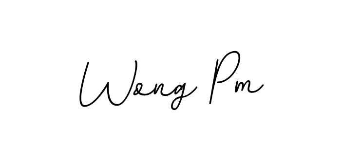 The best way (BallpointsItalic-DORy9) to make a short signature is to pick only two or three words in your name. The name Wong Pm include a total of six letters. For converting this name. Wong Pm signature style 11 images and pictures png