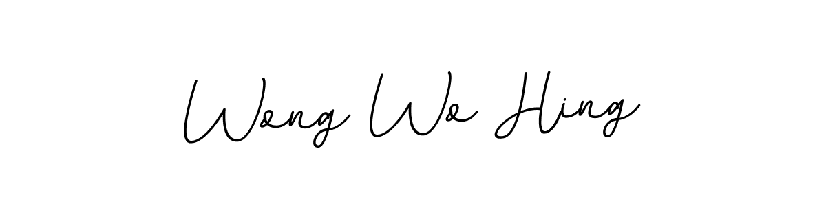 Design your own signature with our free online signature maker. With this signature software, you can create a handwritten (BallpointsItalic-DORy9) signature for name Wong Wo Hing. Wong Wo Hing signature style 11 images and pictures png