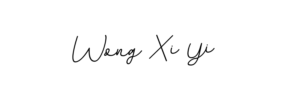 How to make Wong Xi Yi name signature. Use BallpointsItalic-DORy9 style for creating short signs online. This is the latest handwritten sign. Wong Xi Yi signature style 11 images and pictures png