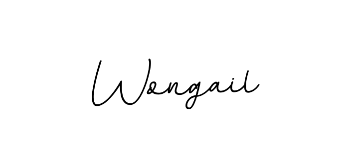 Use a signature maker to create a handwritten signature online. With this signature software, you can design (BallpointsItalic-DORy9) your own signature for name Wongail. Wongail signature style 11 images and pictures png