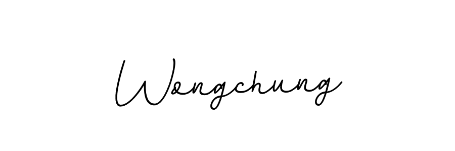 How to make Wongchung name signature. Use BallpointsItalic-DORy9 style for creating short signs online. This is the latest handwritten sign. Wongchung signature style 11 images and pictures png