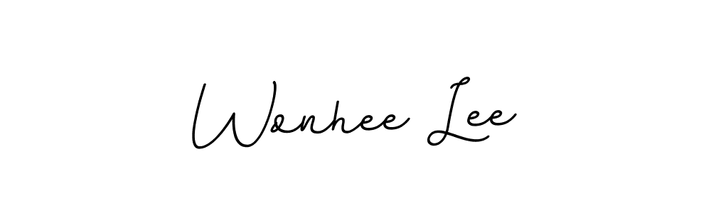 How to make Wonhee Lee signature? BallpointsItalic-DORy9 is a professional autograph style. Create handwritten signature for Wonhee Lee name. Wonhee Lee signature style 11 images and pictures png