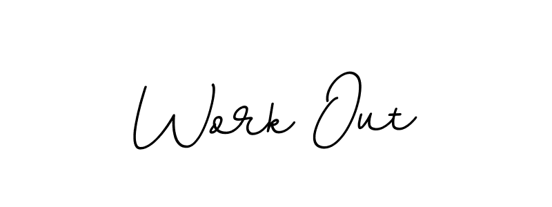 Work Out stylish signature style. Best Handwritten Sign (BallpointsItalic-DORy9) for my name. Handwritten Signature Collection Ideas for my name Work Out. Work Out signature style 11 images and pictures png