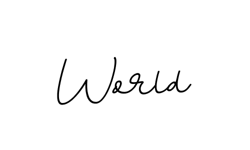 You should practise on your own different ways (BallpointsItalic-DORy9) to write your name (World) in signature. don't let someone else do it for you. World signature style 11 images and pictures png