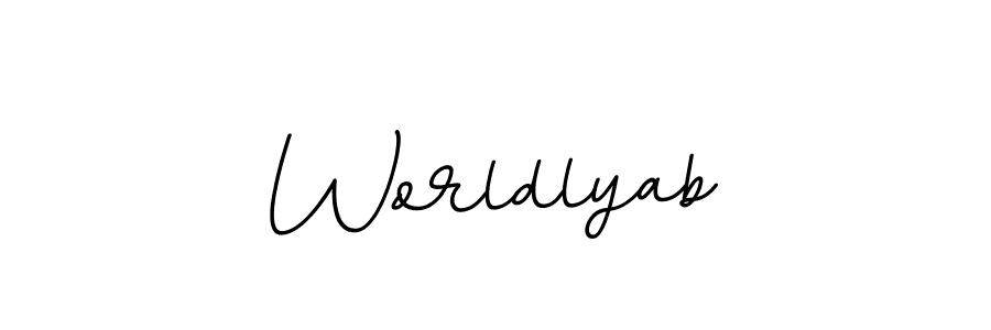 if you are searching for the best signature style for your name Worldlyab. so please give up your signature search. here we have designed multiple signature styles  using BallpointsItalic-DORy9. Worldlyab signature style 11 images and pictures png