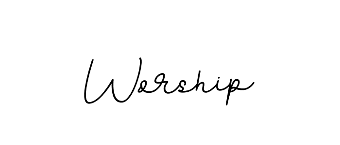 Use a signature maker to create a handwritten signature online. With this signature software, you can design (BallpointsItalic-DORy9) your own signature for name Worship. Worship signature style 11 images and pictures png