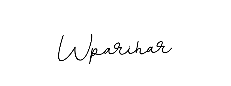 Make a beautiful signature design for name Wparihar. With this signature (BallpointsItalic-DORy9) style, you can create a handwritten signature for free. Wparihar signature style 11 images and pictures png