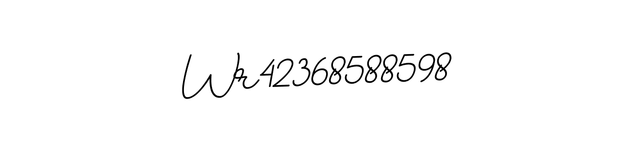 How to make Wr42368588598 name signature. Use BallpointsItalic-DORy9 style for creating short signs online. This is the latest handwritten sign. Wr42368588598 signature style 11 images and pictures png
