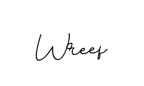 It looks lik you need a new signature style for name Wreef. Design unique handwritten (BallpointsItalic-DORy9) signature with our free signature maker in just a few clicks. Wreef signature style 11 images and pictures png