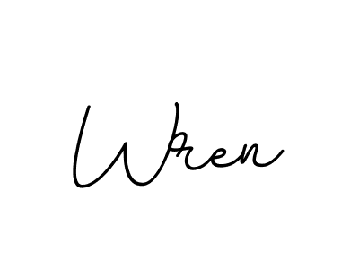 Make a beautiful signature design for name Wren. With this signature (BallpointsItalic-DORy9) style, you can create a handwritten signature for free. Wren signature style 11 images and pictures png