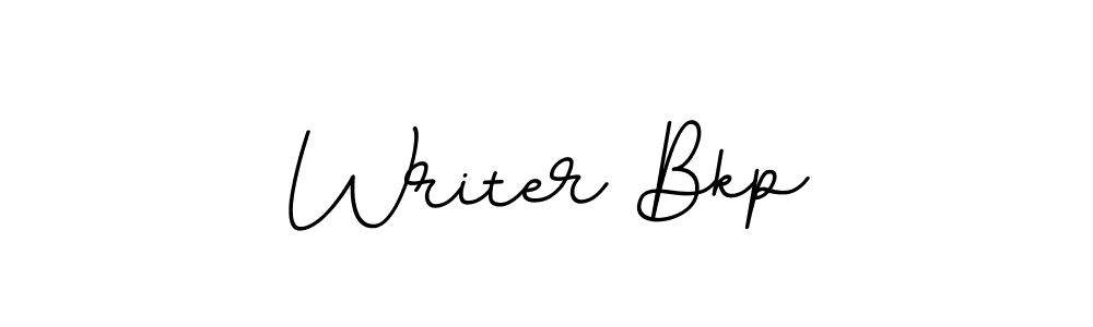 Similarly BallpointsItalic-DORy9 is the best handwritten signature design. Signature creator online .You can use it as an online autograph creator for name Writer Bkp. Writer Bkp signature style 11 images and pictures png