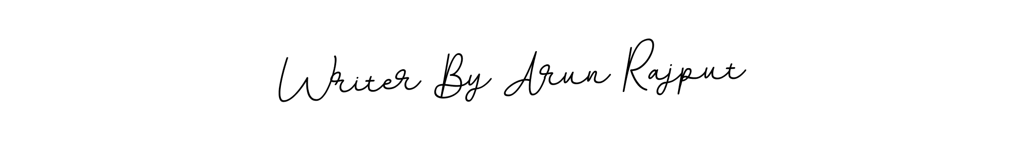 Design your own signature with our free online signature maker. With this signature software, you can create a handwritten (BallpointsItalic-DORy9) signature for name Writer By Arun Rajput. Writer By Arun Rajput signature style 11 images and pictures png