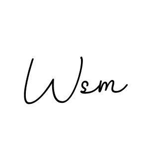 Create a beautiful signature design for name Wsm. With this signature (BallpointsItalic-DORy9) fonts, you can make a handwritten signature for free. Wsm signature style 11 images and pictures png