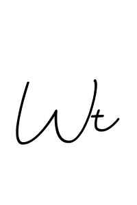 You should practise on your own different ways (BallpointsItalic-DORy9) to write your name (Wt) in signature. don't let someone else do it for you. Wt signature style 11 images and pictures png
