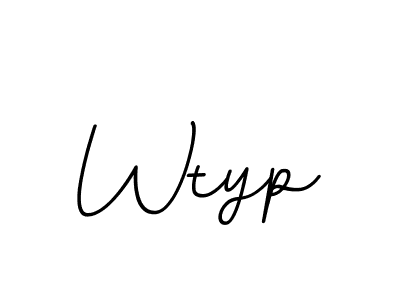 The best way (BallpointsItalic-DORy9) to make a short signature is to pick only two or three words in your name. The name Wtyp include a total of six letters. For converting this name. Wtyp signature style 11 images and pictures png
