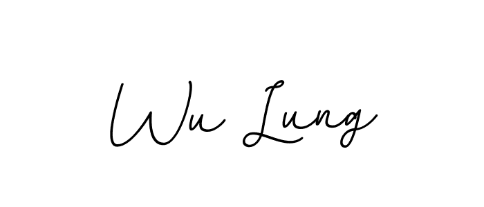 You should practise on your own different ways (BallpointsItalic-DORy9) to write your name (Wu Lung) in signature. don't let someone else do it for you. Wu Lung signature style 11 images and pictures png