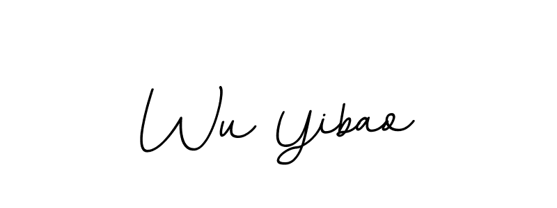 Create a beautiful signature design for name Wu Yibao. With this signature (BallpointsItalic-DORy9) fonts, you can make a handwritten signature for free. Wu Yibao signature style 11 images and pictures png